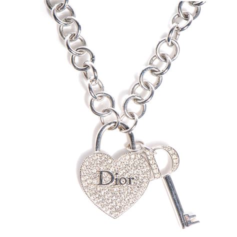 dior heart pendant necklace|christian Dior charm station necklace.